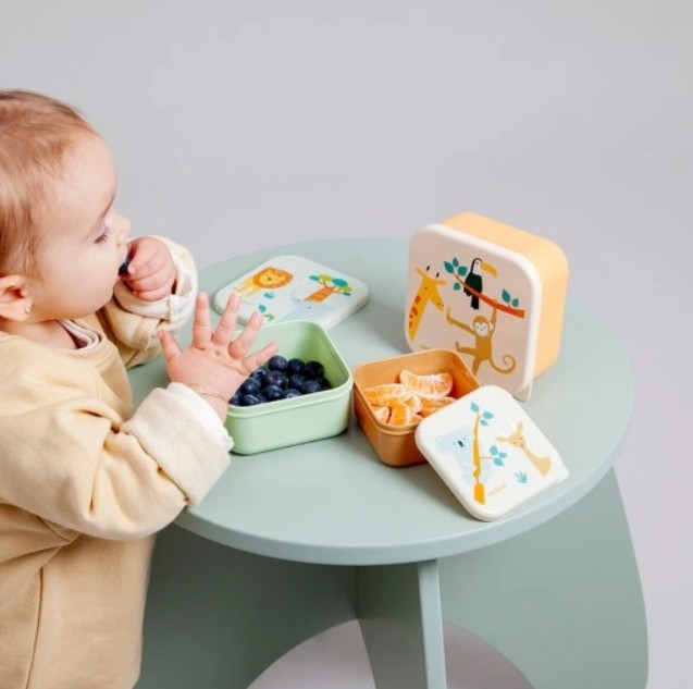 Set 3 Behälter für Essen Dschungel